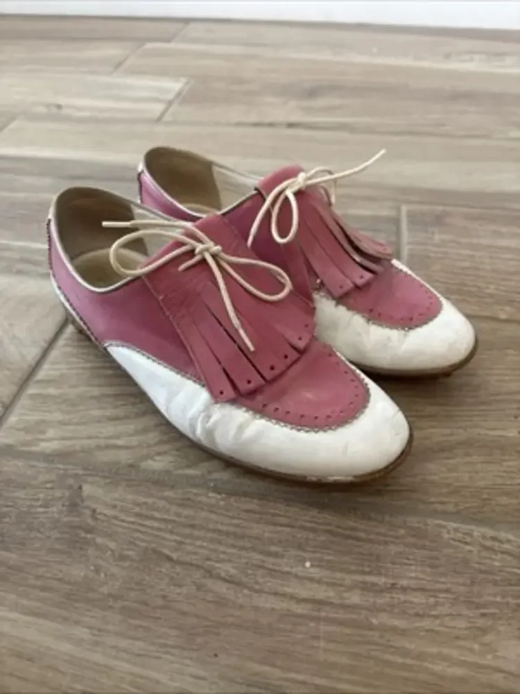 Walter Genuin woman's‎ golf shoes handmade in Italy Goldie style ladies shoe